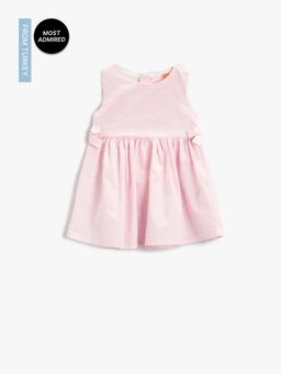 Koton - Girls Pink Stripes Dress