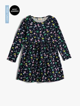 Koton - Girls Pink Printed Dress