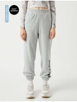 Koton - Grey Solid Casual Cargo Joggers
