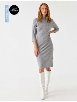 Koton - Womens GREY Normal Knee length Dress