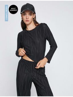 Koton - Womens Black Normal T-Shirts