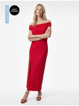 Koton - Off Shoulder Midi Dress