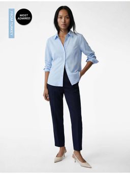 Koton - Womens Blue Long Sleeve Shirt