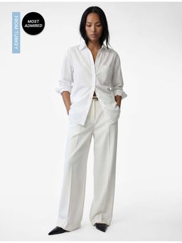 Koton - Womens White Long Sleeve Shirt