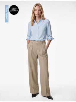 Koton - Womens Blue Long Sleeve Shirt