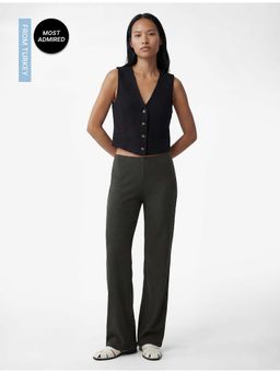 Koton - Womens Grey Slim Fit Trouser