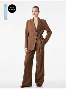 Koton - Womens Brown Wide Leg Pant