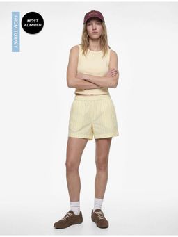 Koton - Womens Yellow Crop Top