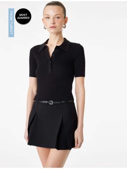 Koton - Womens Black Mini Skort