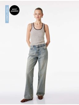 Koton - Womens Blue Straight Jeans