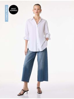Koton - Womens Navy Blue Culotte Jeans