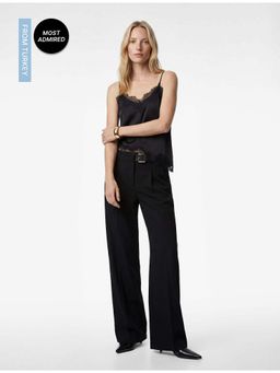 Koton - Womens Black Wide Leg Pant