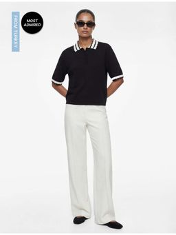 Koton - Womens White Wide Pant