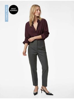 Koton - Womens Grey Cigarette Trouser