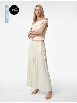 Koton - Womens White Maxi Skirt