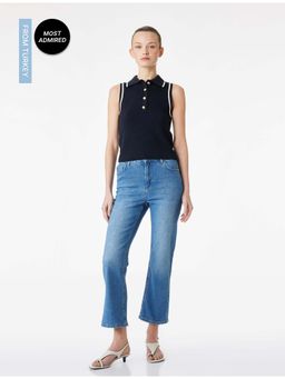 Koton - Womens Navy Blue Flare Jeans
