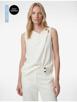 Koton - Womens White Sleeveless Top