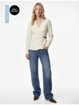 Koton - Womens White Stripes Top