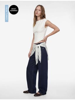 Koton - Womens White Solid Top