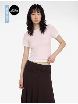 Koton - Womens Pink Crop Top