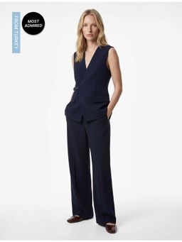 Koton - Navy Blue Sleeveless Vest Waist Coat