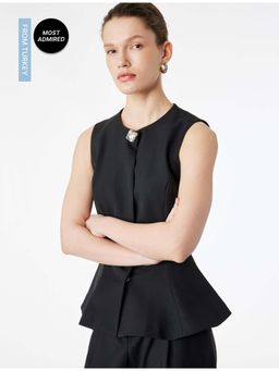 Koton - Peplum Vest Waist Coat
