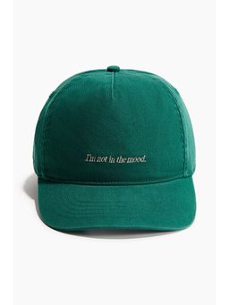 H&M - Men Green Cotton Twill Cap