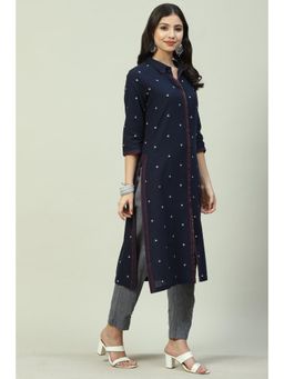 Biba - Navy Blue Dip Dyed Suit (Set of 2)