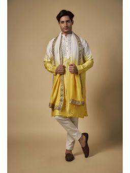 Abees - Yellow Embroidered Kurta with Pyjama
