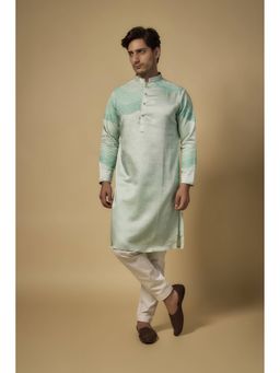 Abees - Green Embroidered Kurta with Pyjama