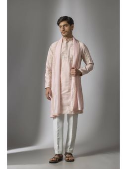 Abees - Pink Embroidered Kurta with Dupatta and Pant