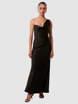 Forever New - Black Solid Maxi Dress