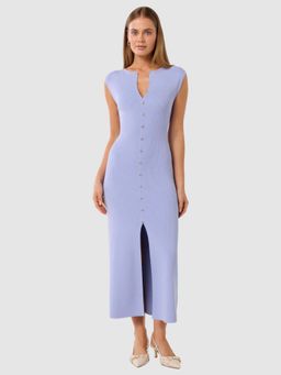 Forever New - Purple Solid Midi Dress