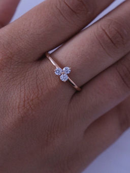 ANUSHKA JAIN JEWELLERY - 925 Trio Ring White