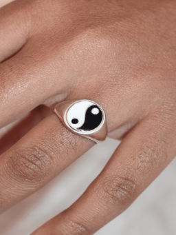 ANUSHKA JAIN JEWELLERY - 925 Yin Yang Ring Gold