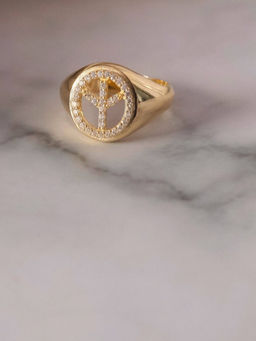 ANUSHKA JAIN JEWELLERY - 925 Peace Ring White