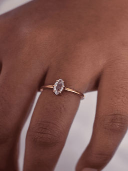 ANUSHKA JAIN JEWELLERY - 925 Marquise Ring White