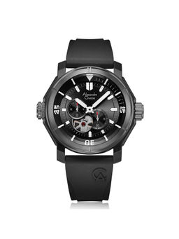 Alexandre Christie - AC 6565 MAR Automatic Watch for Men - Shadowy Black (M)