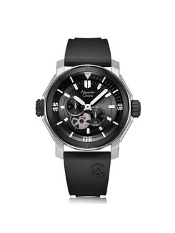 Alexandre Christie - AC 6565 MAR Automatic Watch for Men - Ink Black (M)
