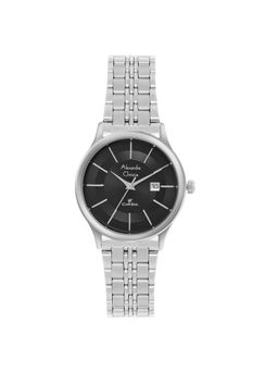 Alexandre Christie - AC 8348 LDB Classic Steel Watch for Women - Silver Black (M)