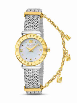 Guy Laroche - Betty White Dial Analog Swiss Made Watch for Women - GLWLG0000917 (M)