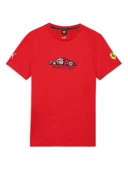 Puma - Ferrari Race Graphic 1 Boys Red Tee