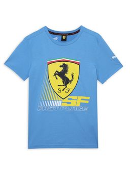 Puma - Ferrari Race Big Shield T Boys Blue Tee