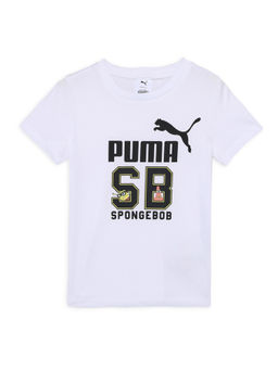 Puma - X Spongebob Boys White Tee
