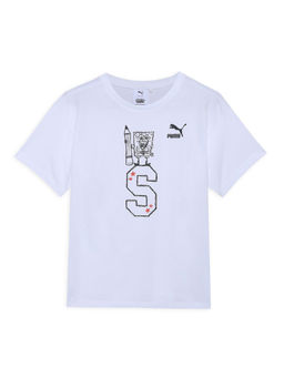 Puma - X Spongebob Graphic Boys White Tee