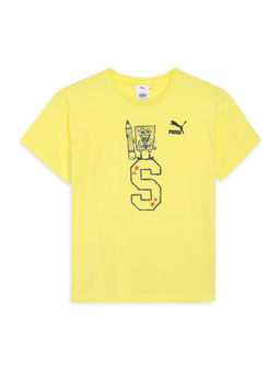 Puma - X Spongebob Graphic Boys Yellow Tee