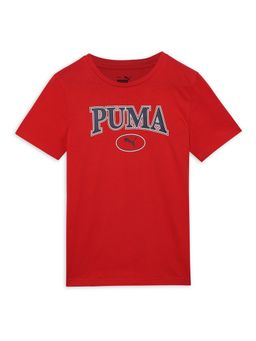 Puma - Squad Boys Red Tee