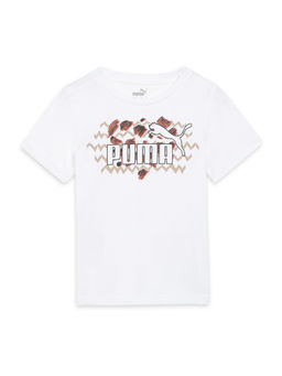 Puma - Essentials Mix Mtch Boys White Tee