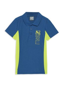 Puma - Xone8 Stylized Boys Blue Polo T-shirt