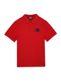 Puma - Graphic Boys Red Polo T-shirt